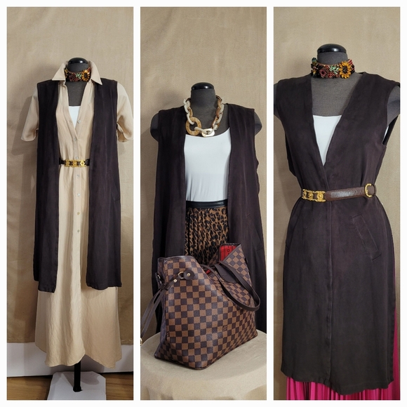 SUEDE VEST/ M - Picture 6 of 9